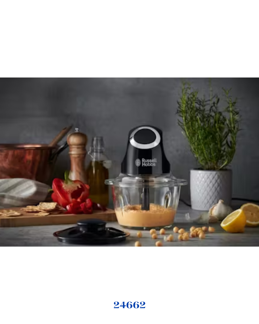 RUSSELL HOBBS DESIRE MATTE BLACK MINI CHOPPER _200W_0.5L