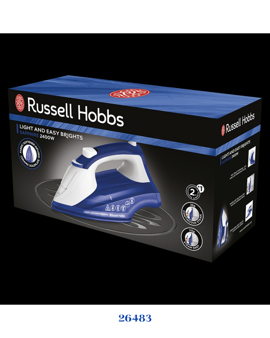 RUSSELL HOBBS LIGHT & EASY BRIGHTS STEAM IRON_2400W_0.24L