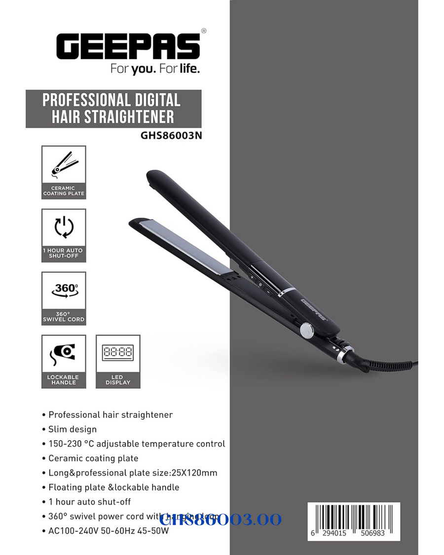 GEEPAS PRO-SLIM HAIR STRAIGHTENER 50W