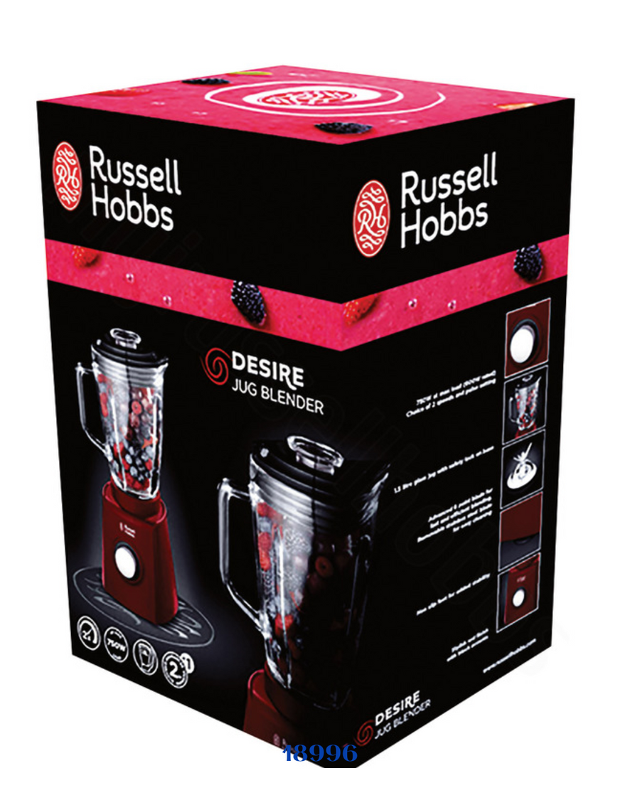 RUSSELL HOBBS DESIRE JUG GLASS BLENDER 750W 1.5L