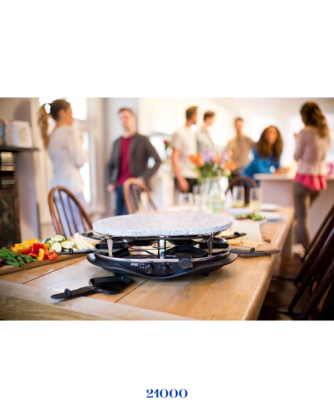 RUSSELL HOBBS FIESTA ماكينة راكليت متعددة بـ 8 مقالي 1200 واط