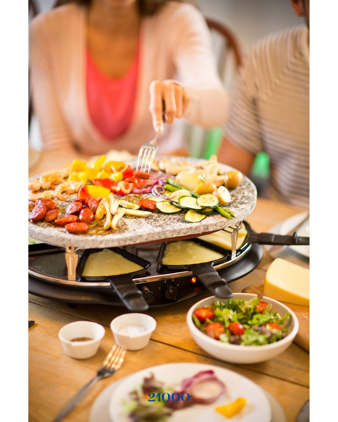 RUSSELL HOBBS FIESTA ماكينة راكليت متعددة بـ 8 مقالي 1200 واط