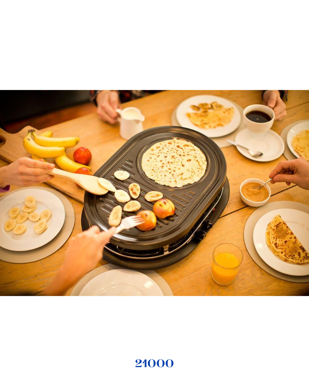 RUSSELL HOBBS FIESTA ماكينة راكليت متعددة بـ 8 مقالي 1200 واط