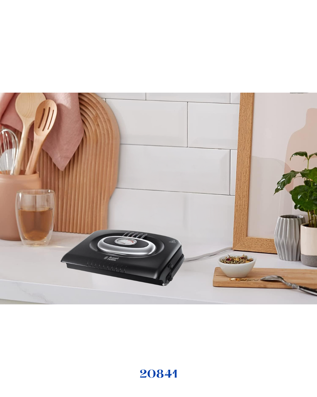 RUSSELL HOBBS RETRO CLASSIC NOIR REMOVABLE PLATES GRILL 1300W