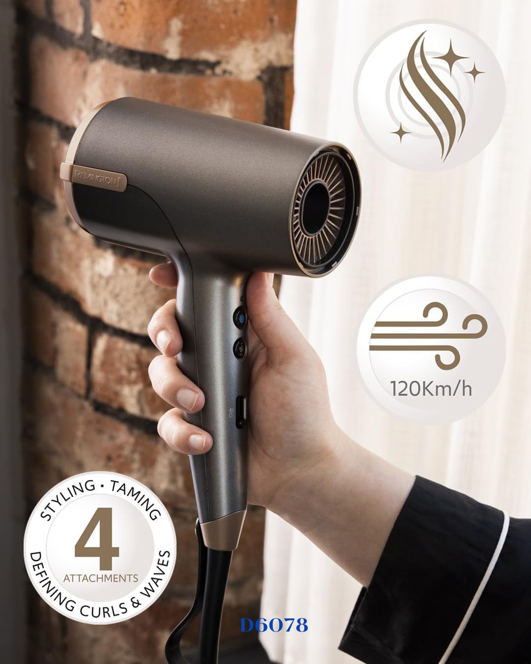 REMINGTON ONE DRY & STYLE HAIR DRYER 2000W