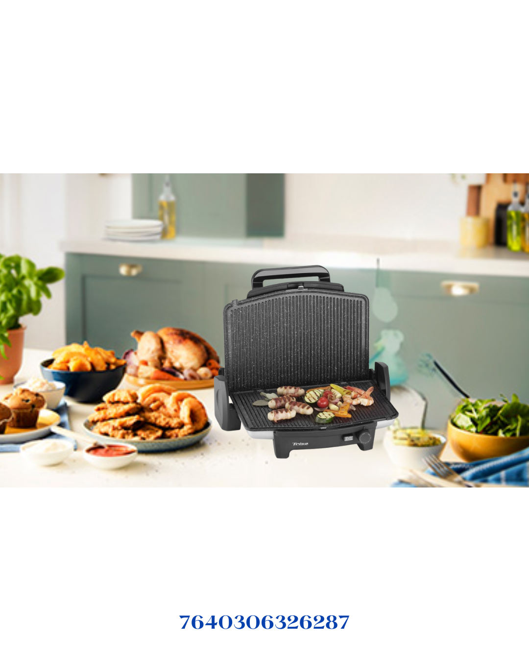 TRISA DOUBLE PLATE BARBECUE GRILL "HOT SNACK" 1800W
