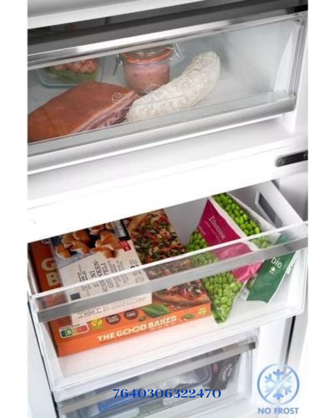 TRISA COMBI FRIDGE BLACK   223W 378L