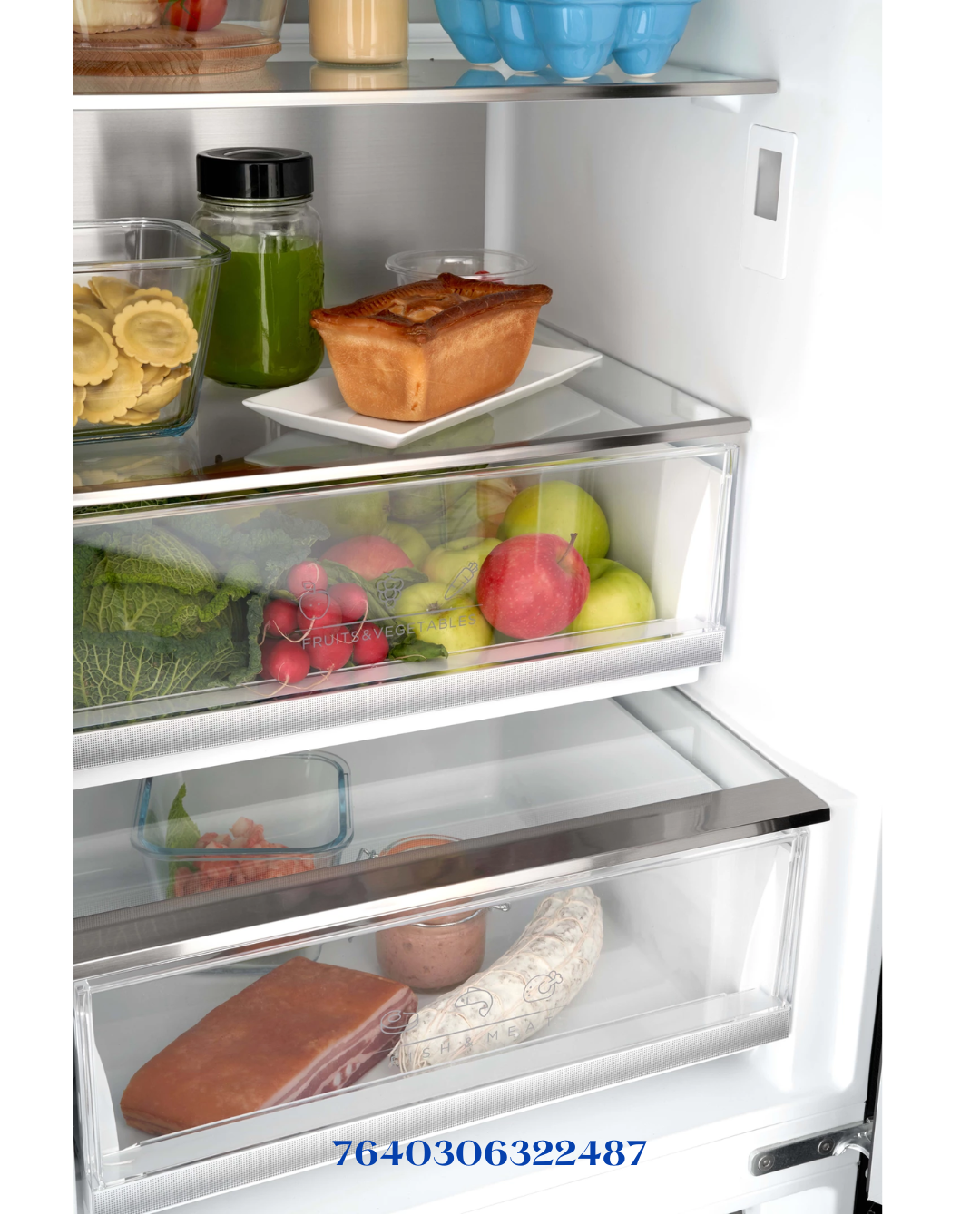 TRISA COMBI FRIDGE INOX SILVER  223W 378L