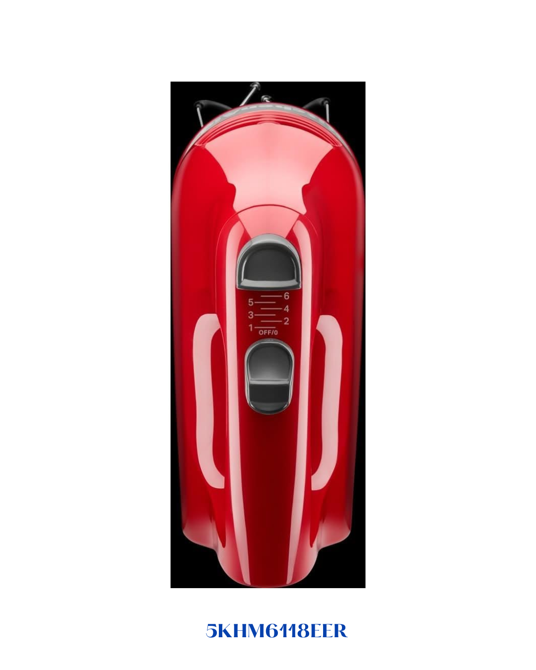 KITCHENAID 6-SPEED HAND MIXER EMPIRE RED