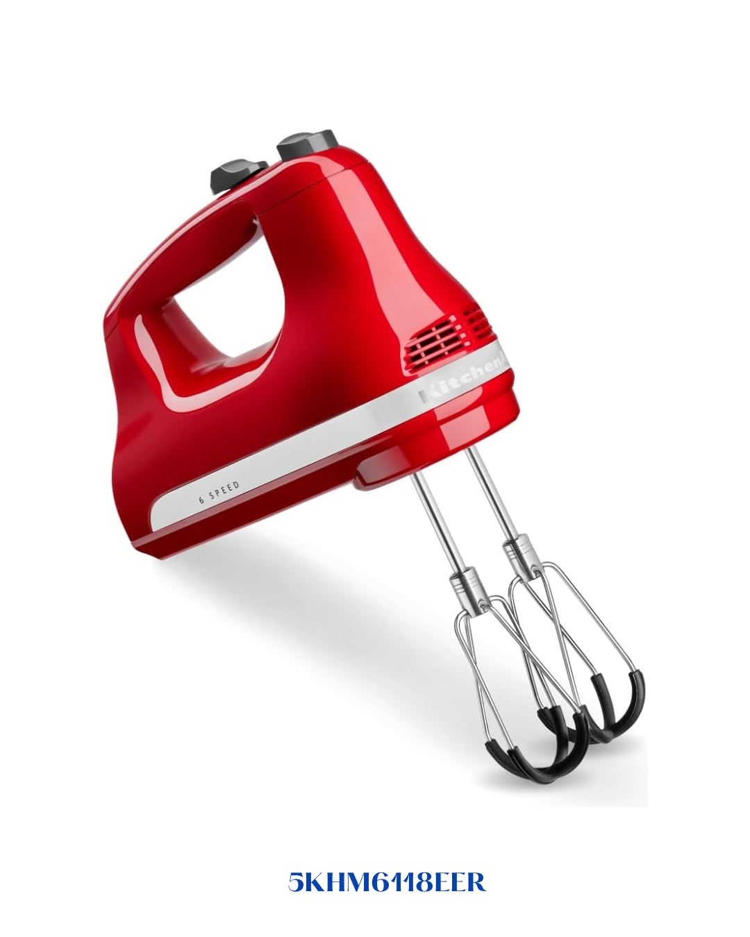 KITCHENAID 6-SPEED HAND MIXER EMPIRE RED