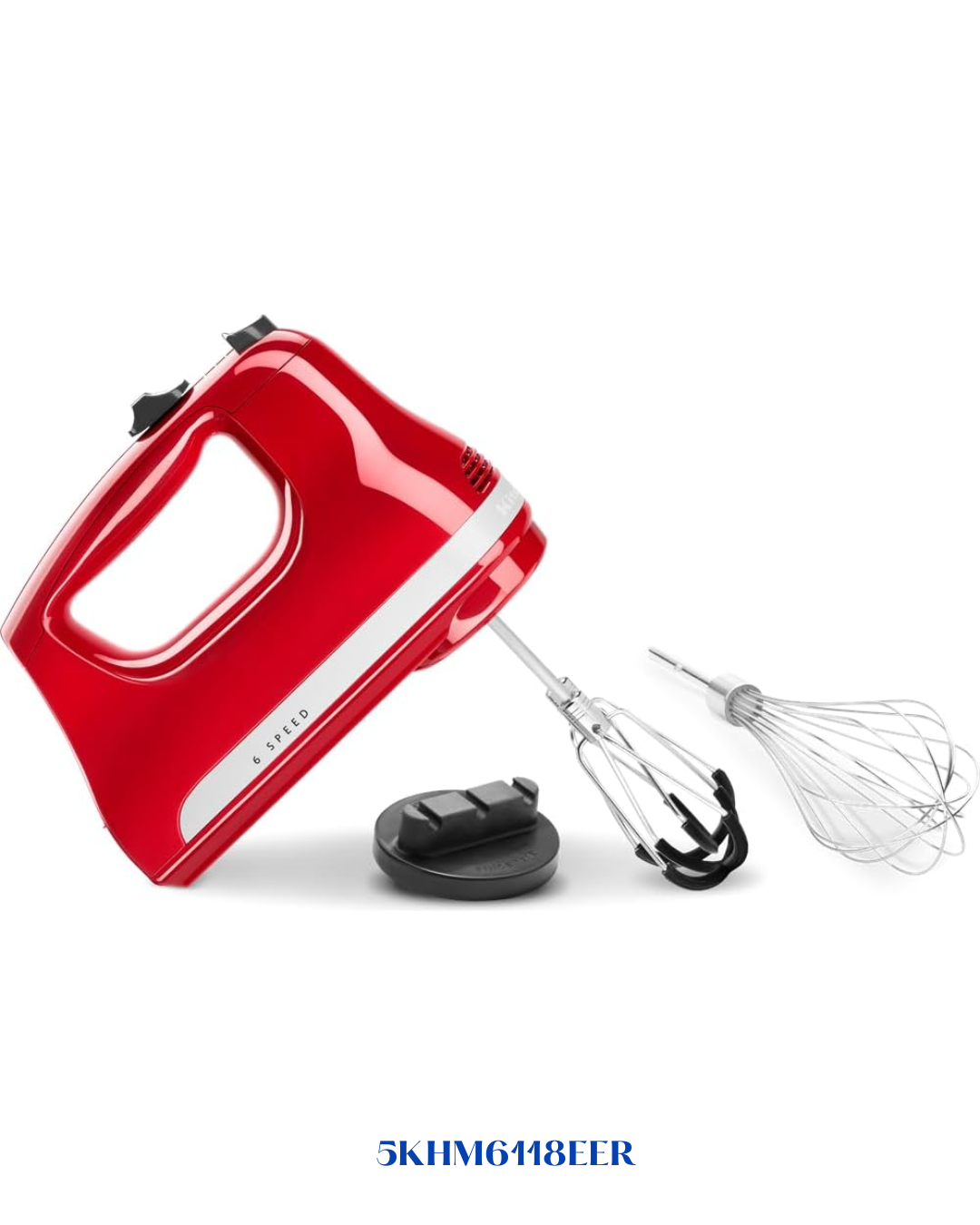 KITCHENAID 6-SPEED HAND MIXER EMPIRE RED