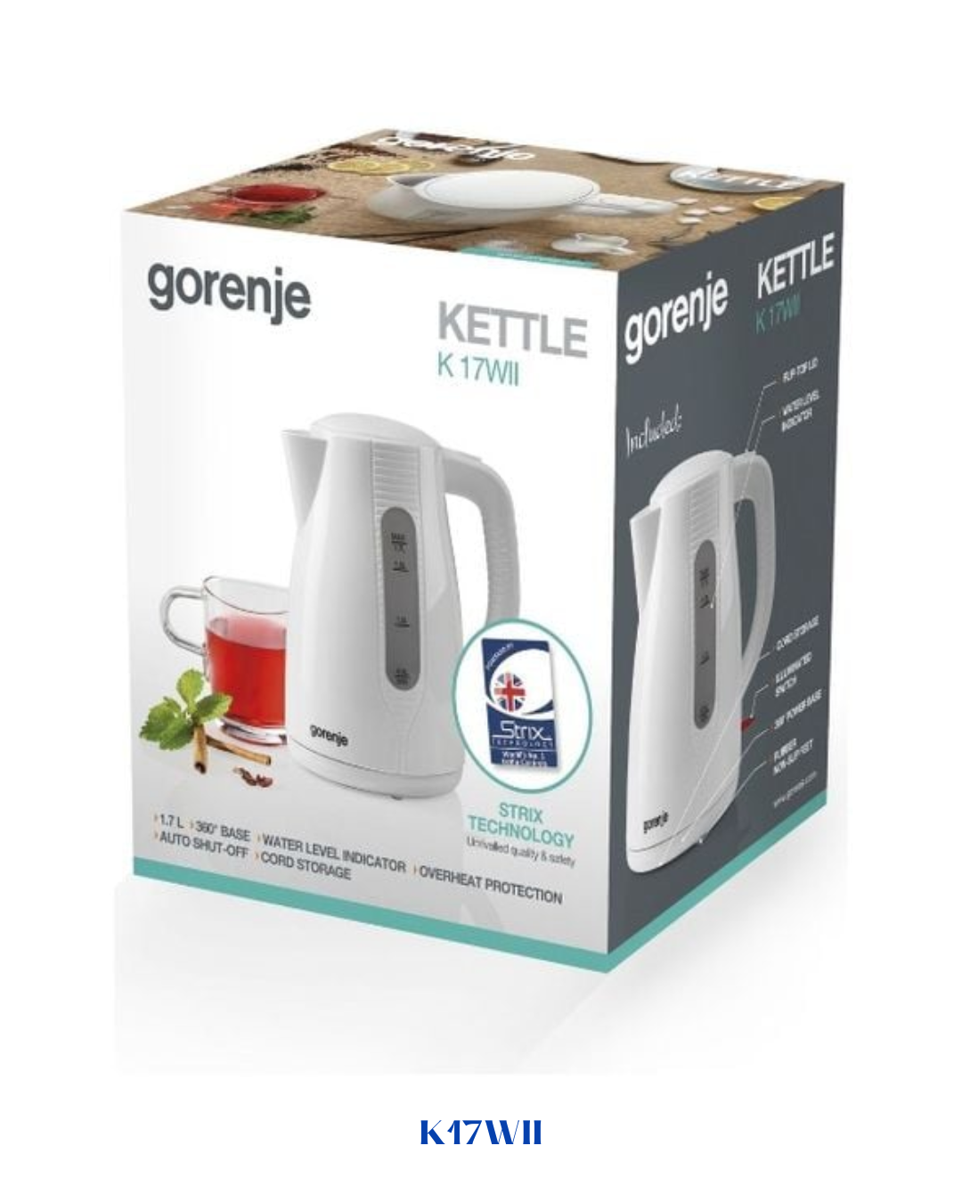 GORENJE ELECTRIC KETTLE WHITE 2200W 1.7L