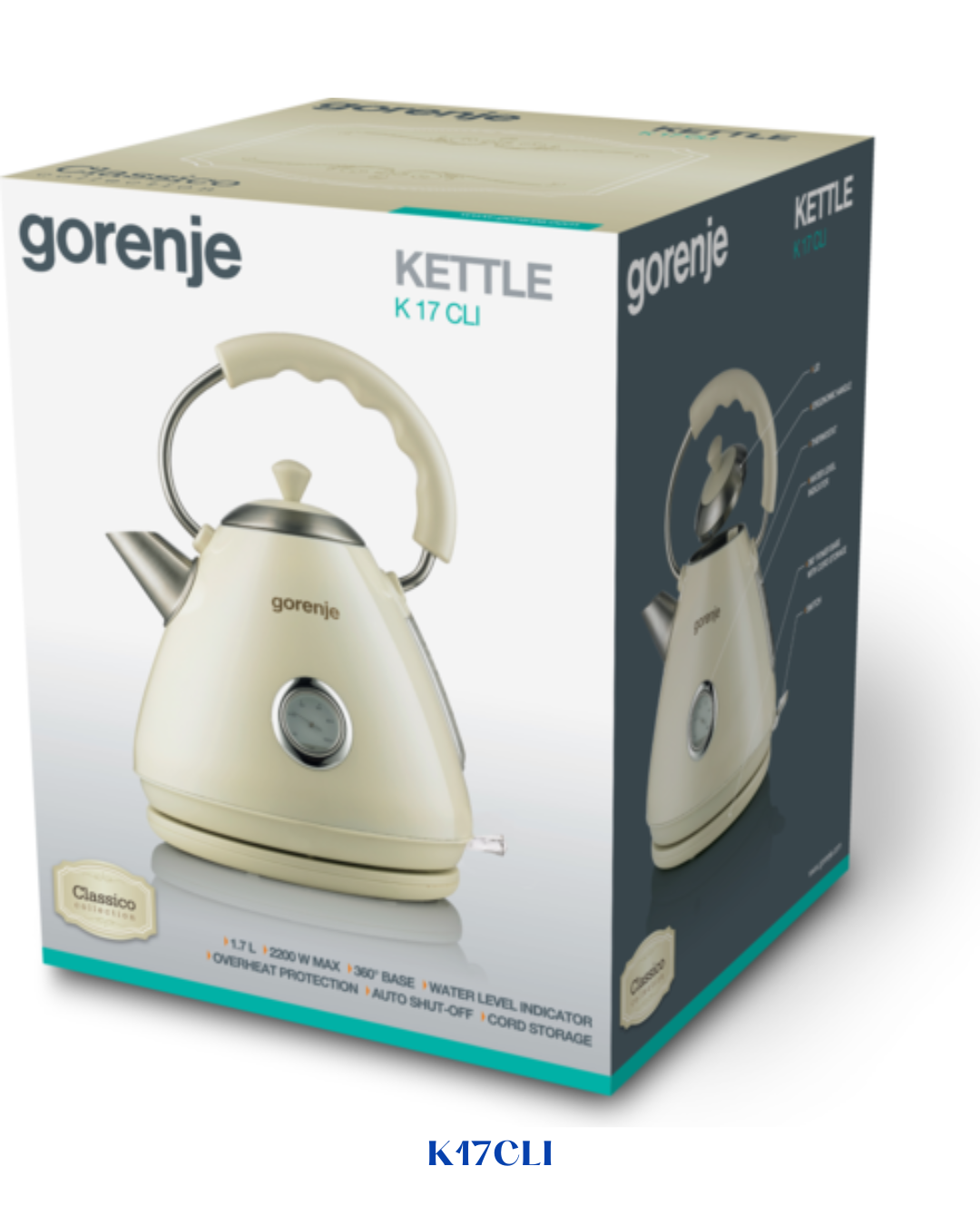 GORENJE ELECTRIC KETTLE  2200W 1.7L