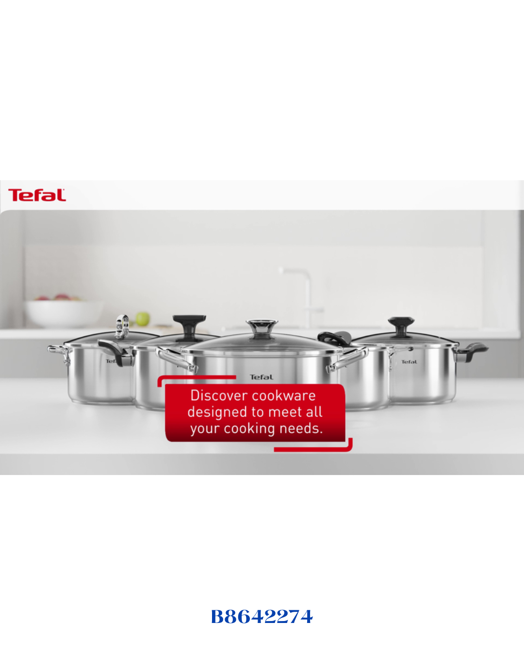TEFAL STAINLESS STEEL INTUITION SAUCEPAN 1.3L 16CM