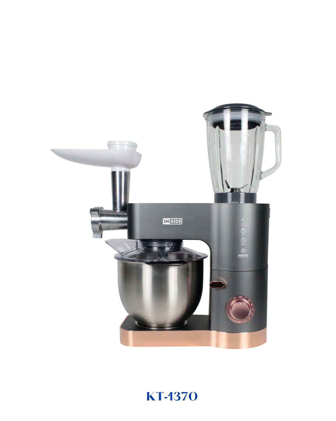 INSIDE STAND MIXER WITH BLENDER & MEAT GRINDER 1200W