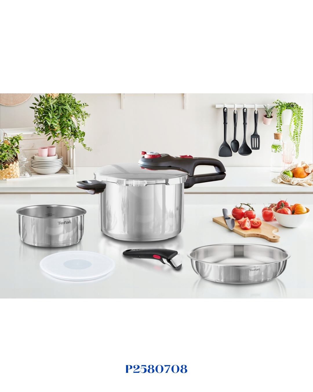 طقم قدر الضغط TEFAL INGENIO SECURE TRENDY 6 لتر