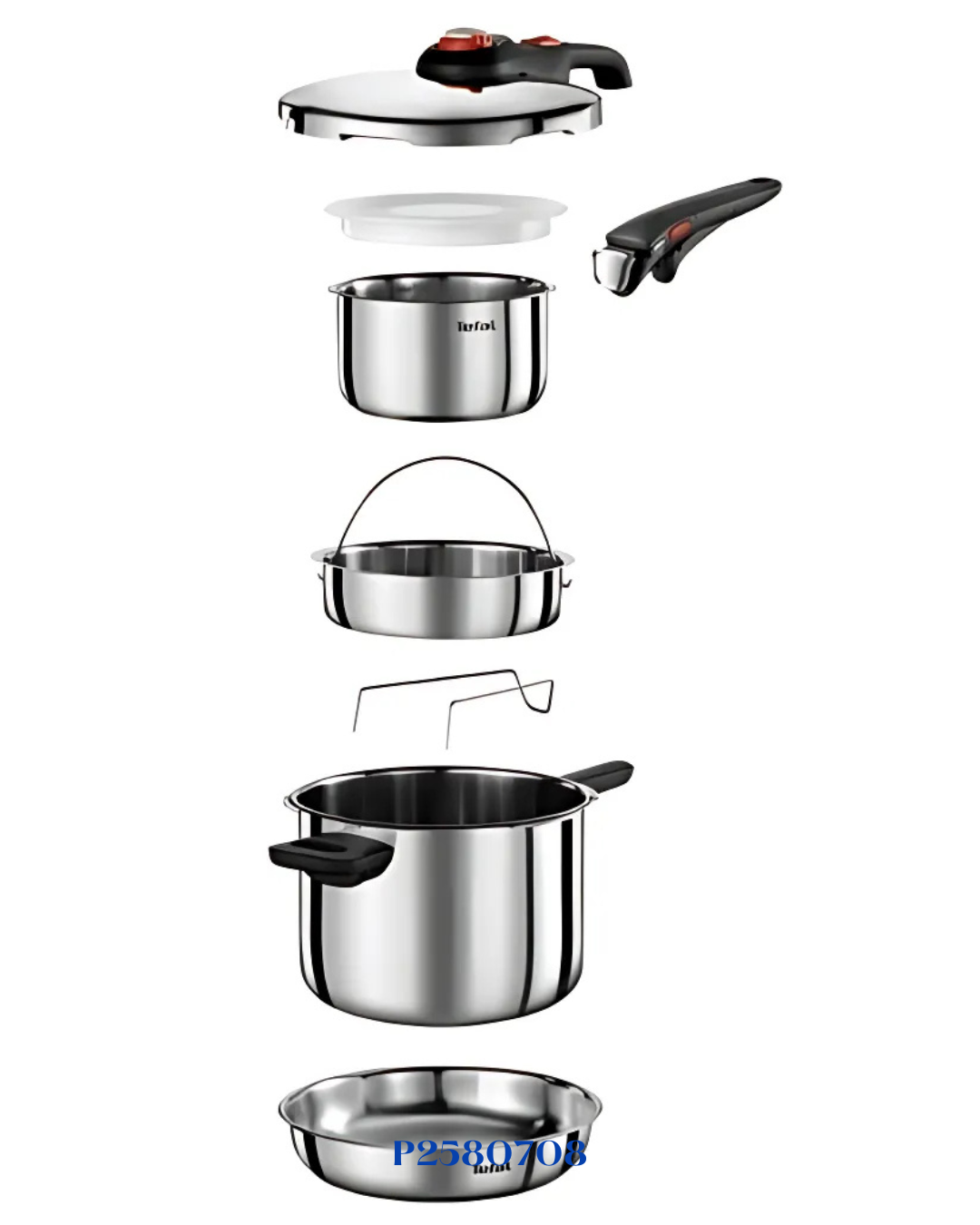 طقم قدر الضغط TEFAL INGENIO SECURE TRENDY 6 لتر