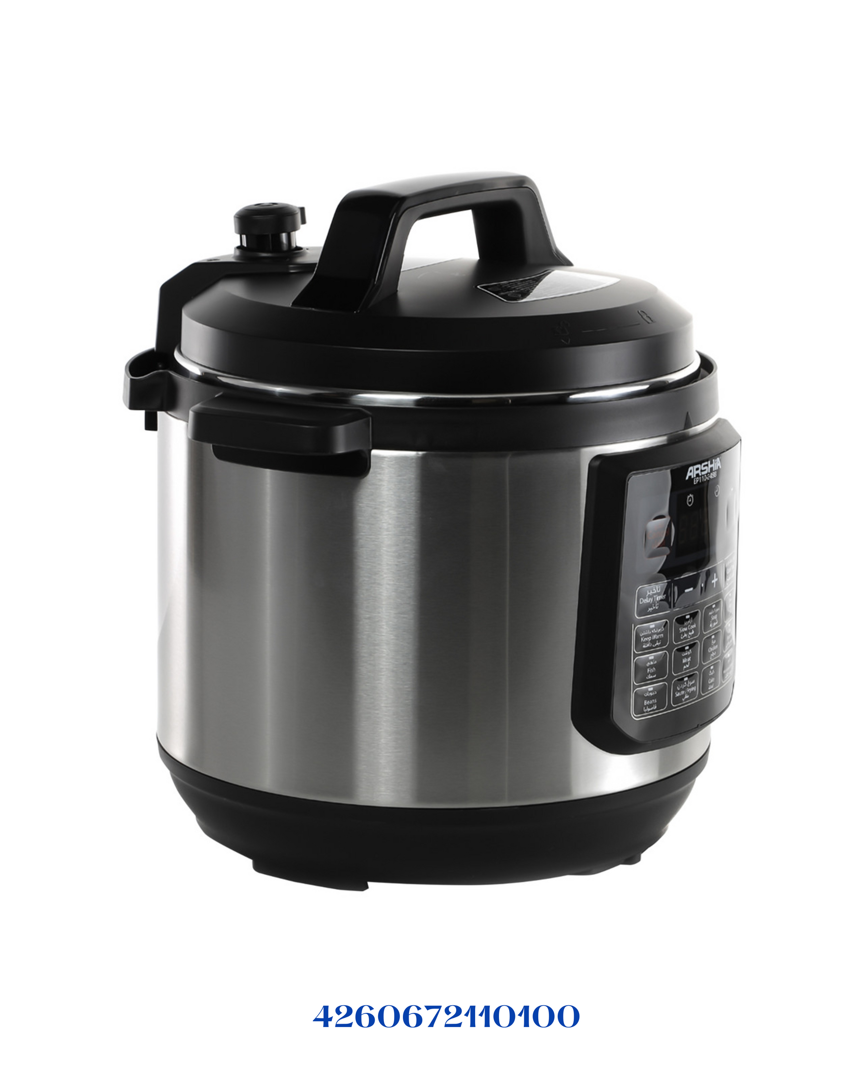 ARSHIA DIGITAL PRESSURE COOKER 8L 1200W