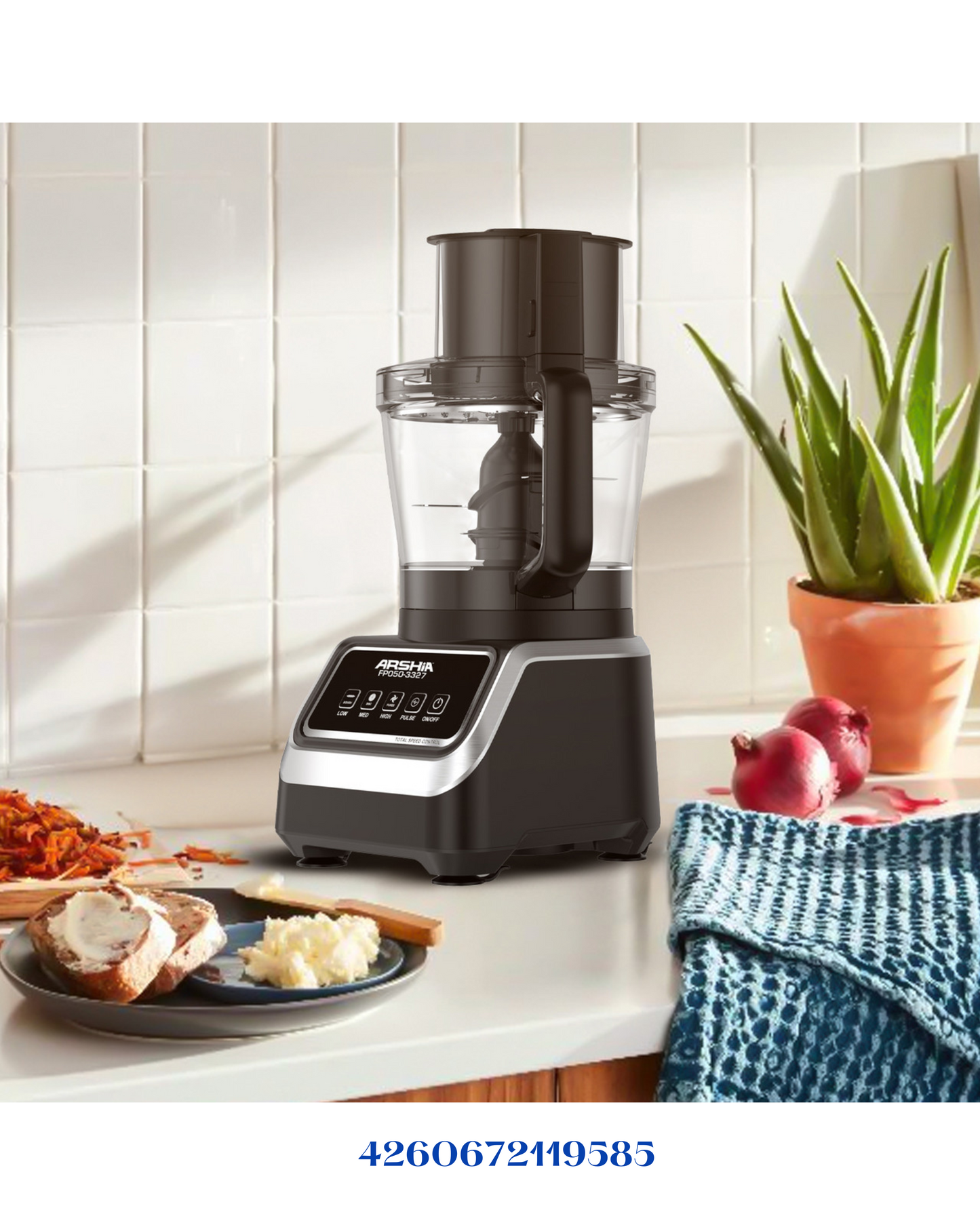 ARSHIA 10-IN-1 FOOD PROCESSOR 1000W 2.5L