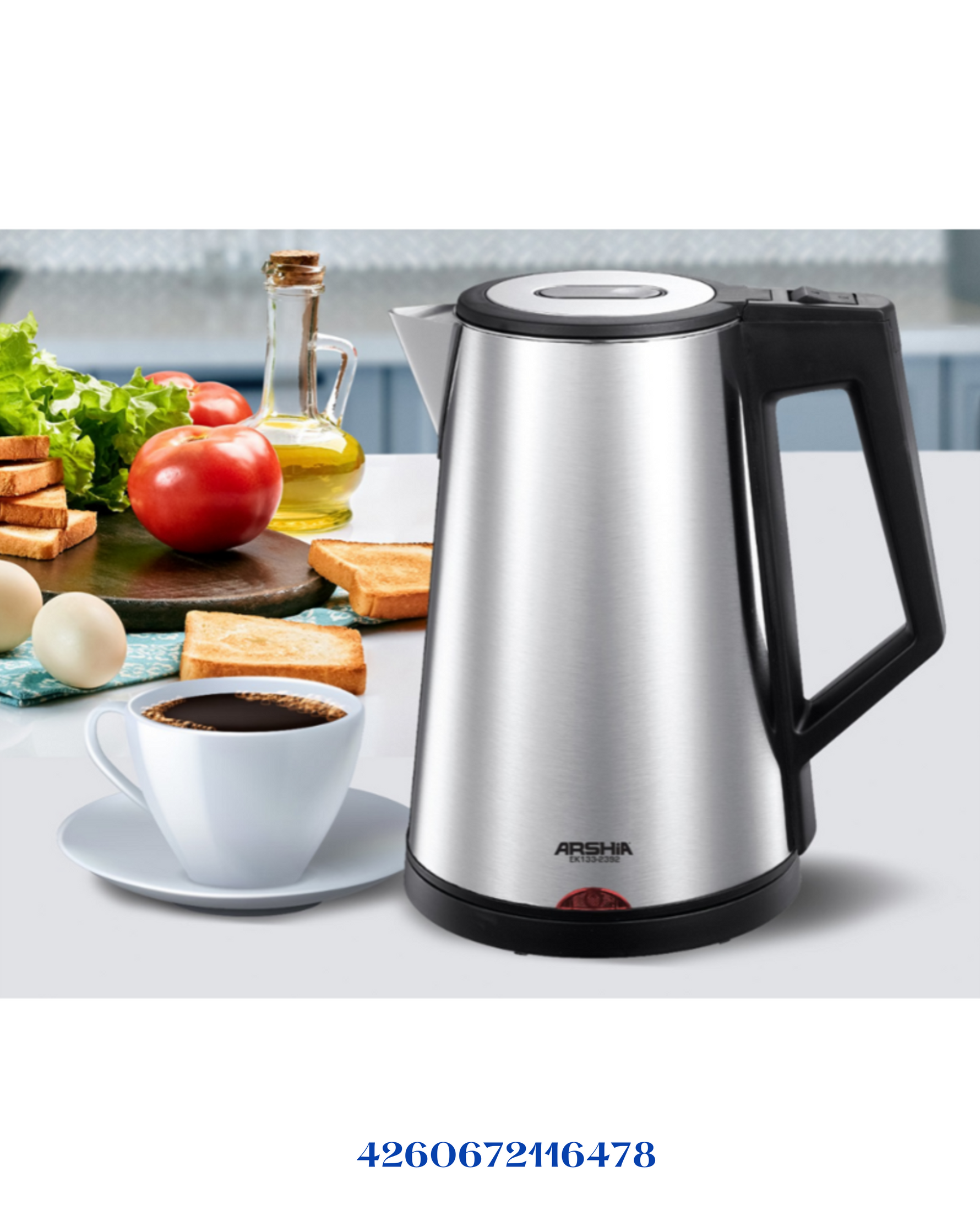 ARSHIA ELECTRIC KETTLE 1800W 1.7 L