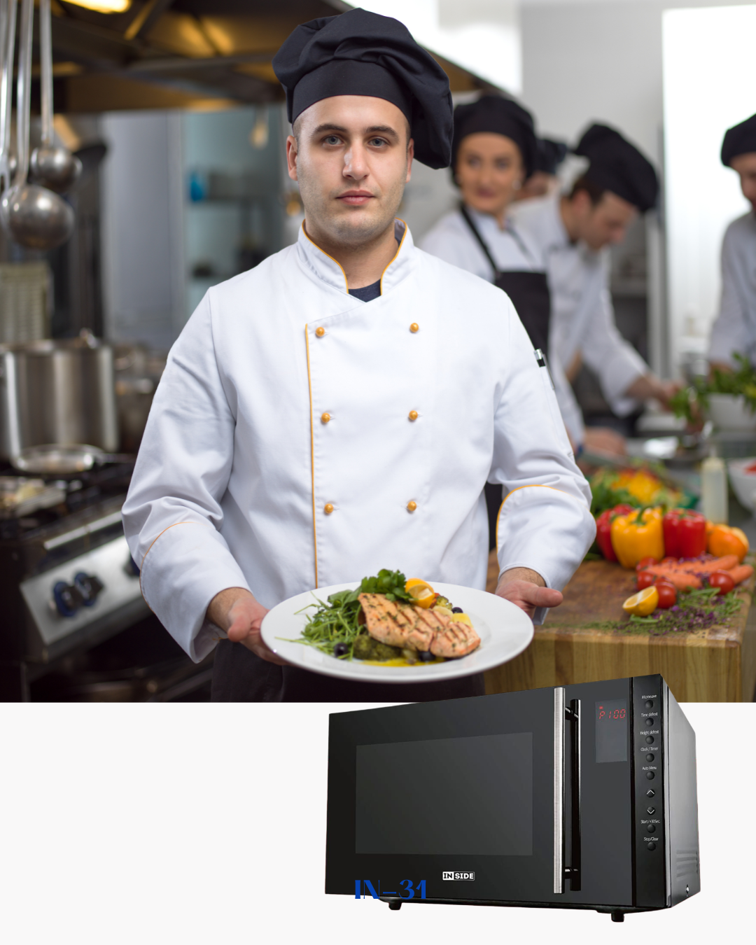 INSIDE  MICROWAVE GRILL 31L 900W/1000W