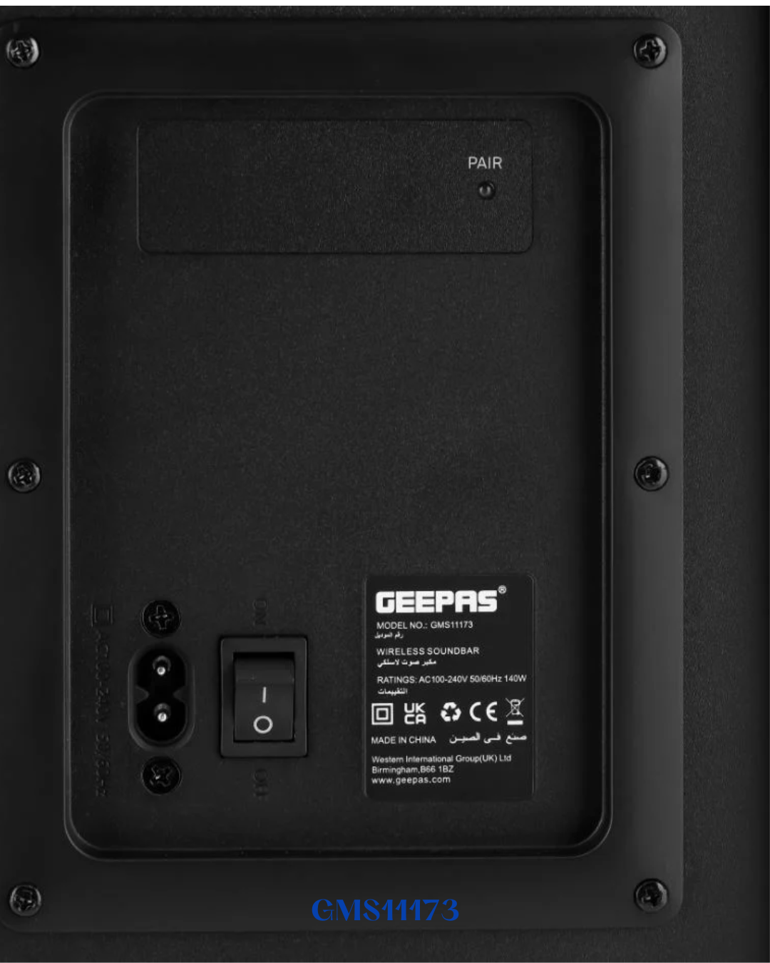 GEEPAS WIRELESS SOUND BAR 60W