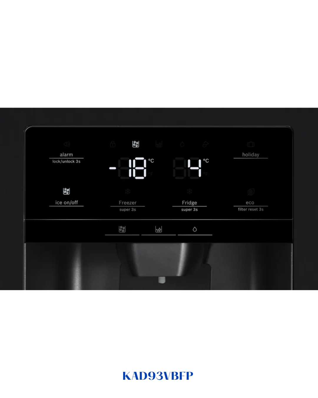 BOSCH AMERICAN‑STYLE FRIDGE‑FREEZER 562 L A