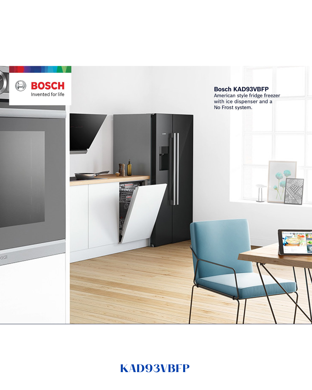 BOSCH AMERICAN‑STYLE FRIDGE‑FREEZER 562 L A