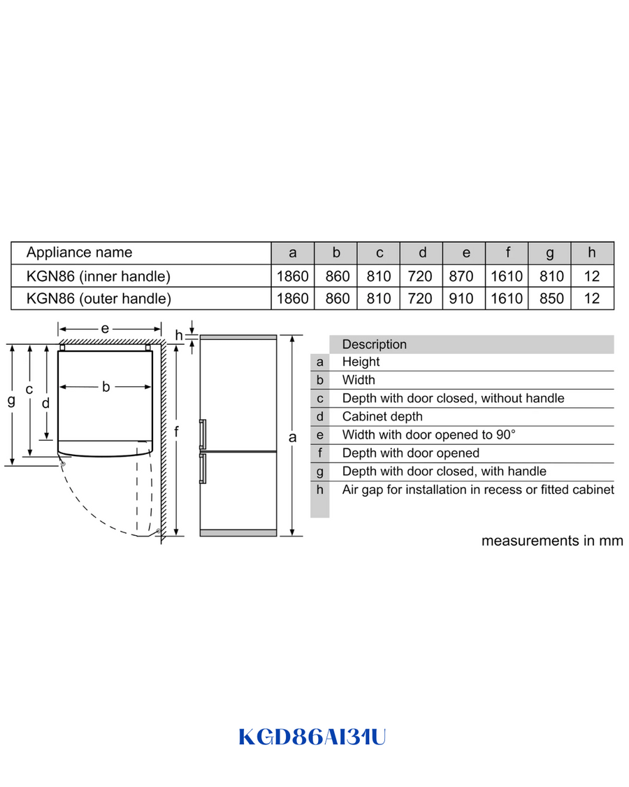 BOSCH FRIDGE‑FREEZER 619 L