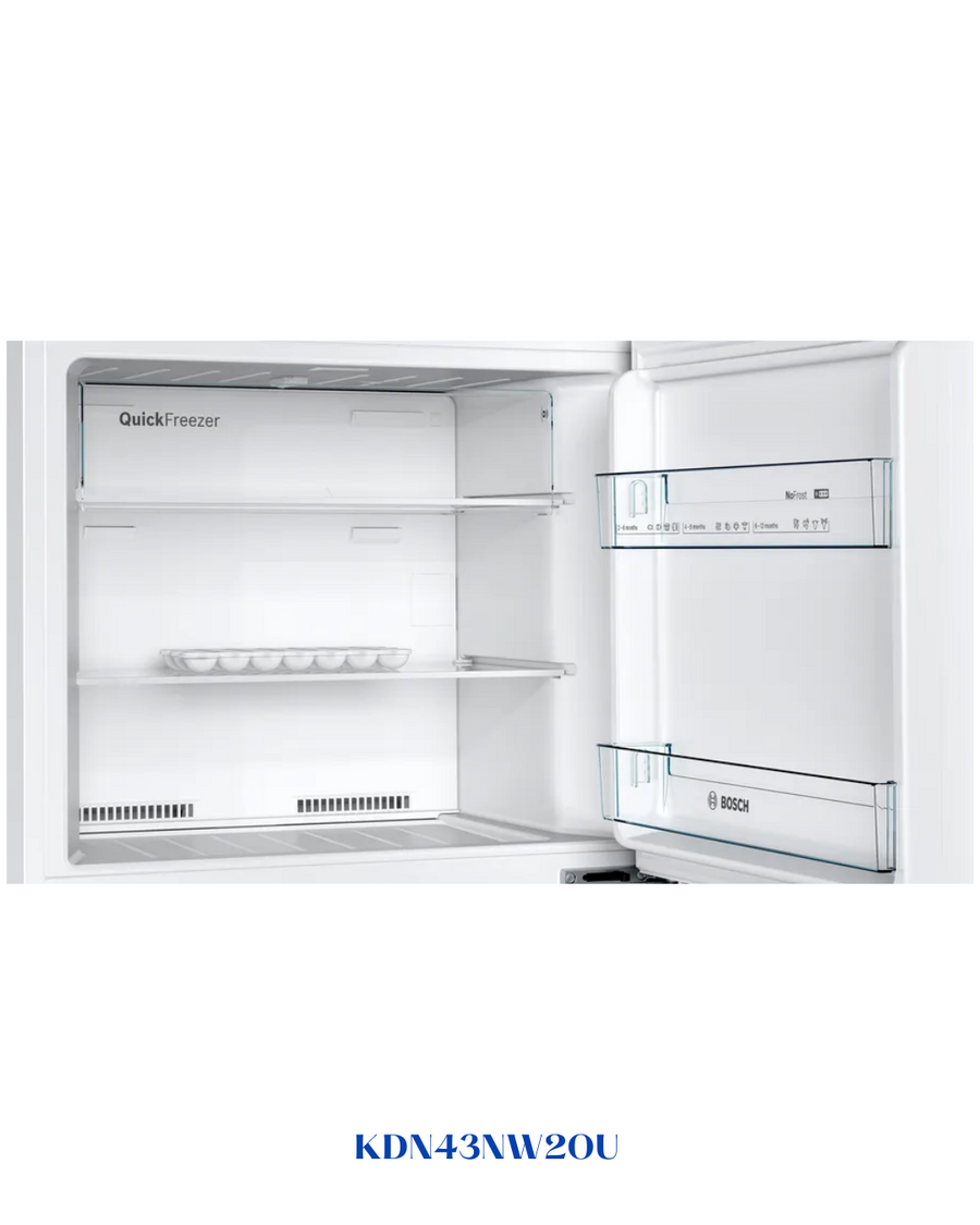 BOSCH FREESTANDING FRIDGE‑FREEZER 365 L A+