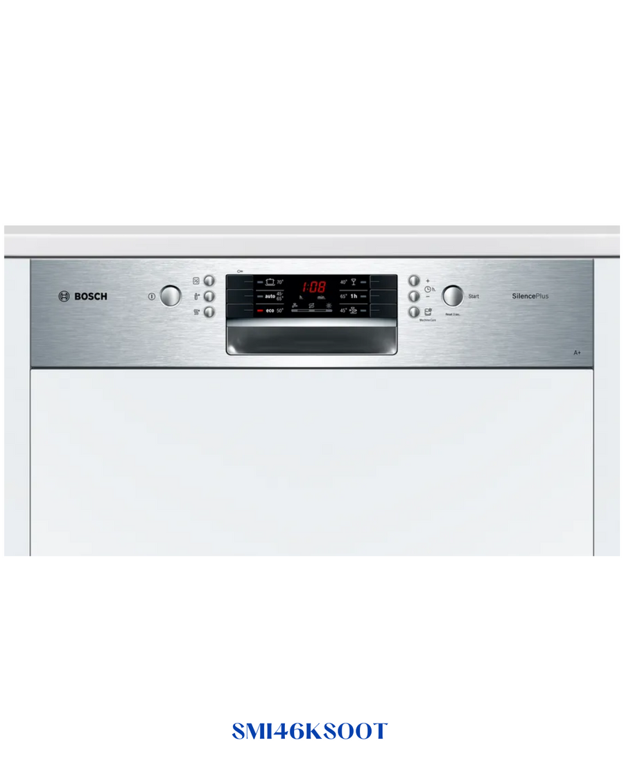 BOSCH SEMI-INTEGRATED DISHWASHER – 2400W – 13 PLACE SETTINGS