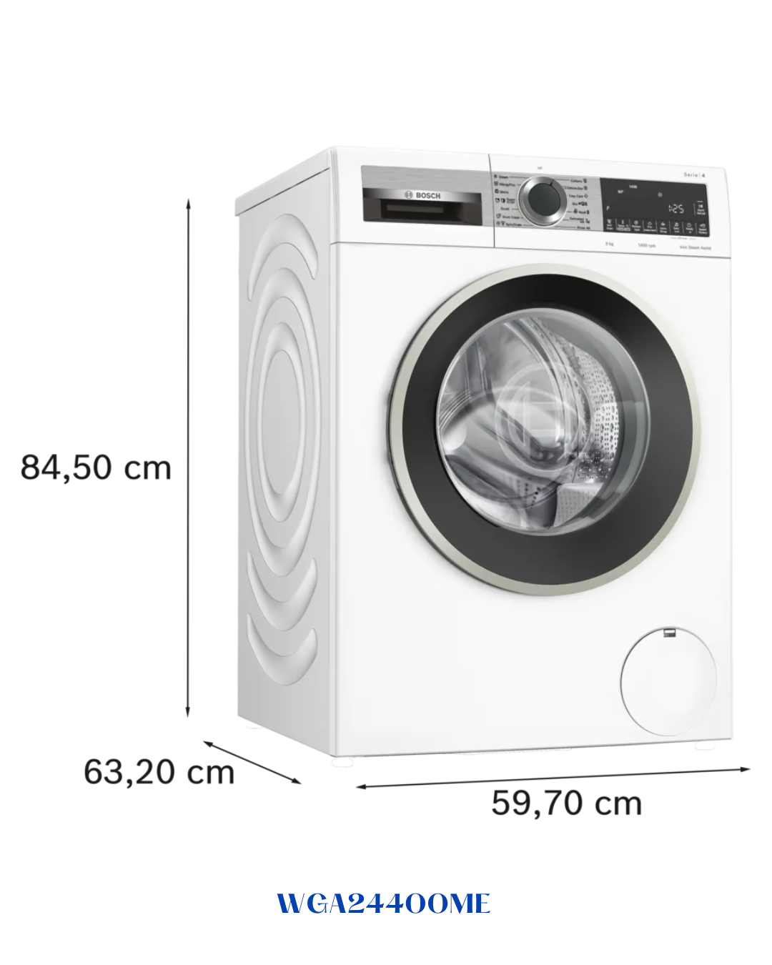 BOSCH SERIES 4 FREESTANDING WASHING MACHINE 1200W 9KG