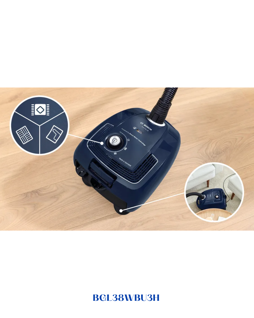 BOSCH SERIES 4 BAGGED VACUUM CLEANER 2200W 4L