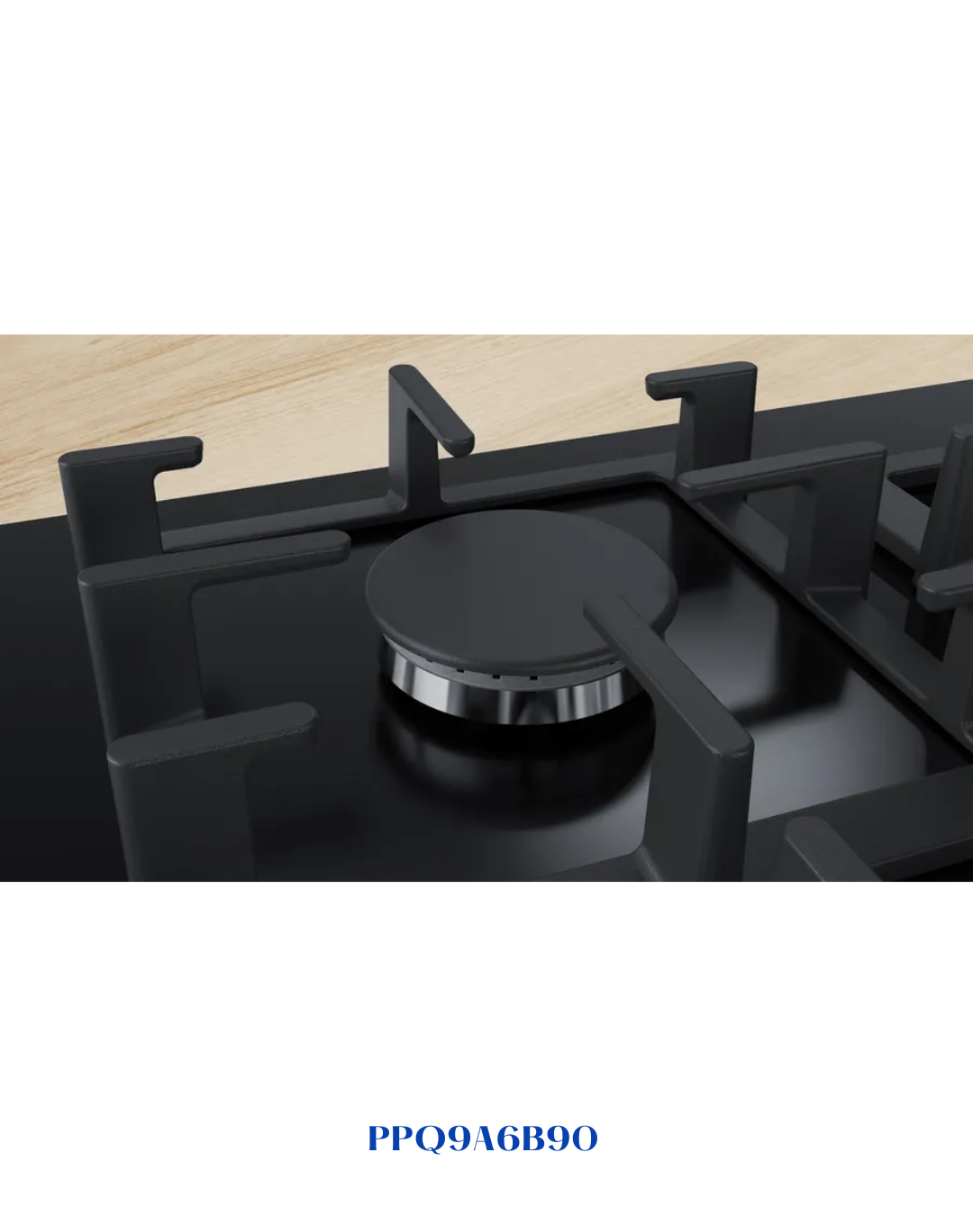 BOSCH BUILT-IN GAS HOB BLACK TEMPERED GLASS – 11,500W – 90CM