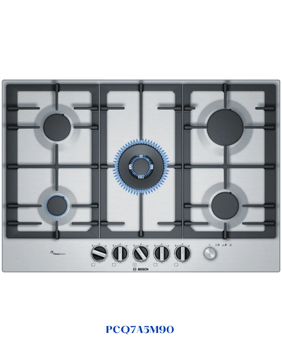 BOSCH BUILT-IN GAS HOB STAINLESS STEEL – 11,500W – 75CM