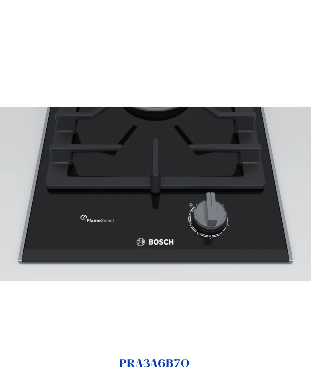 BOSCH BUILT-IN GAS HOB BLACK CERAMIC GLASS – 6100W – 30CM