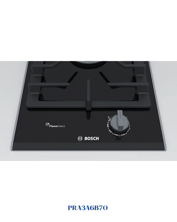 BOSCH BUILT-IN GAS HOB BLACK CERAMIC GLASS – 6100W – 30CM