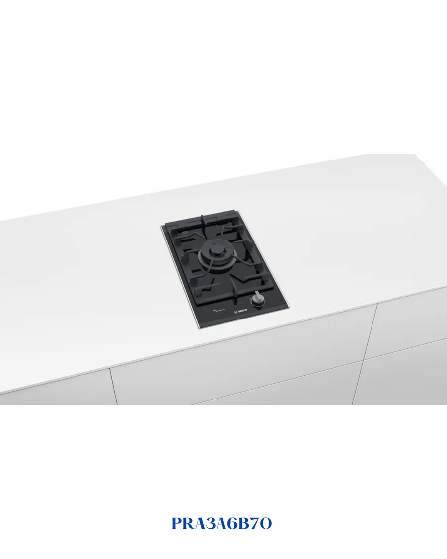 BOSCH BUILT-IN GAS HOB BLACK CERAMIC GLASS – 6100W – 30CM