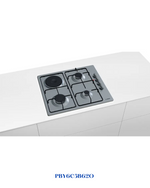 BOSCH SERIE 2 BUILT-IN 60 CM MIXED HOB 3 GAS  1 ELECTRIC