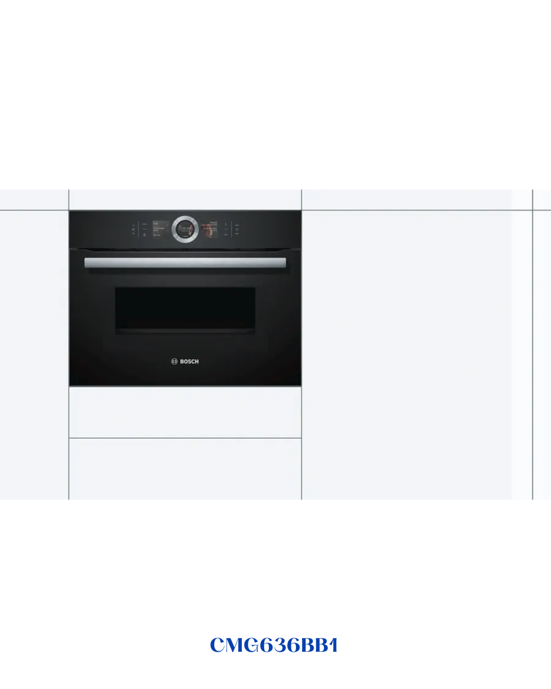 BOSCH SERIES 8 BUILT‑IN 45 L COMPACT MICROWAVE + GRILL