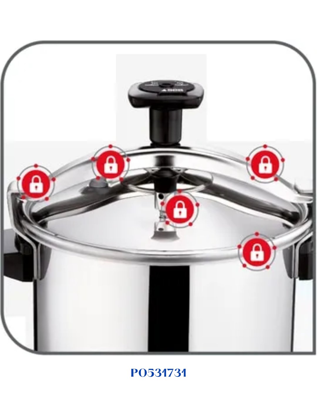 TEFAL AUTHENTIQUE PRESSURE COOKER  - 12L-قدر ضغط تيفال أوتانتيك