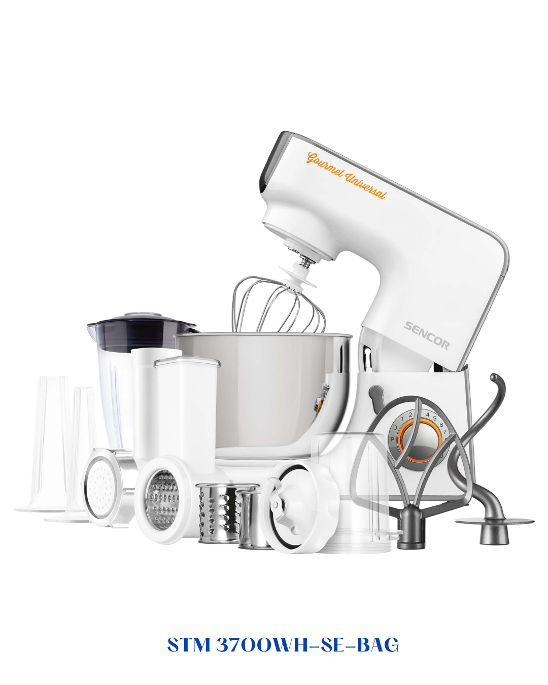 خلاط يدوي من سينكور SENCOR STAND MIXER STM 3700WH 1000 واط 5.5 لتر