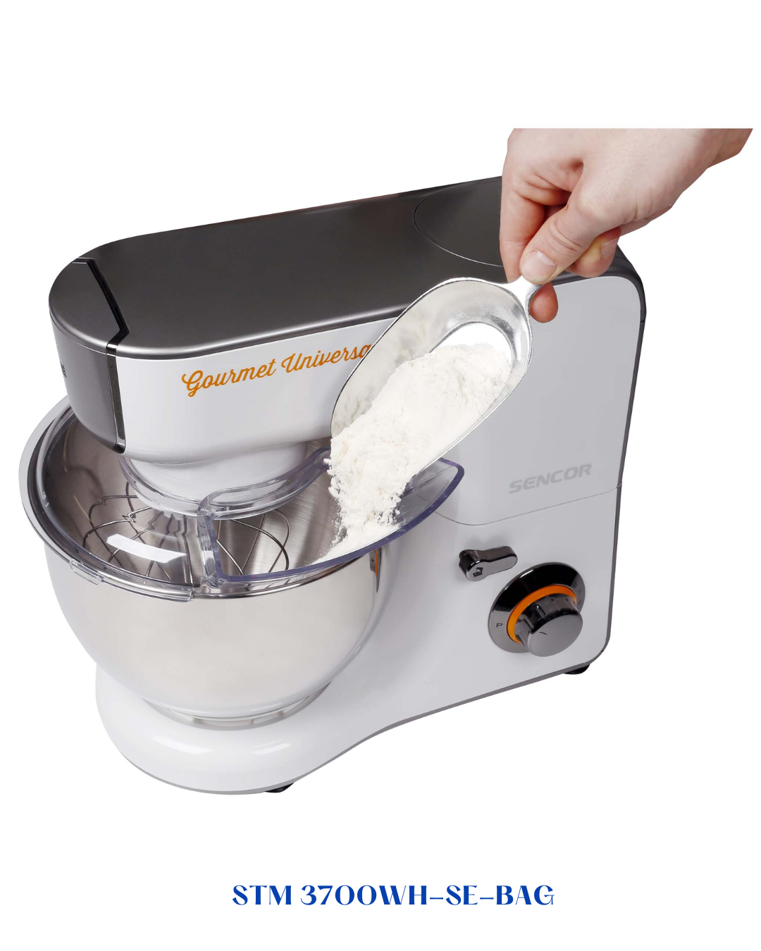 خلاط يدوي من سينكور SENCOR STAND MIXER STM 3700WH 1000 واط 5.5 لتر