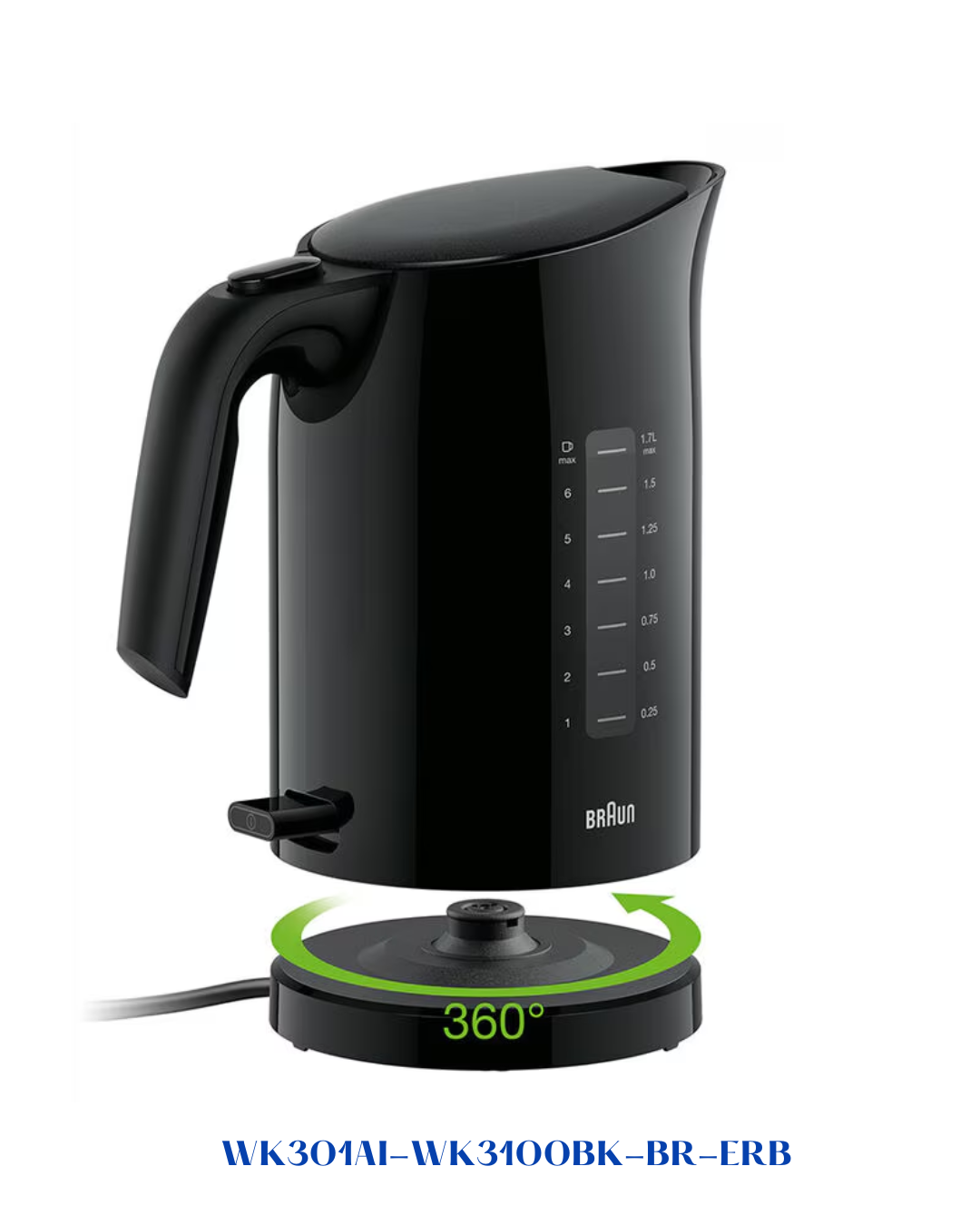 BRAUN PUREASE WATER KETTLE 2200W 1.7L​