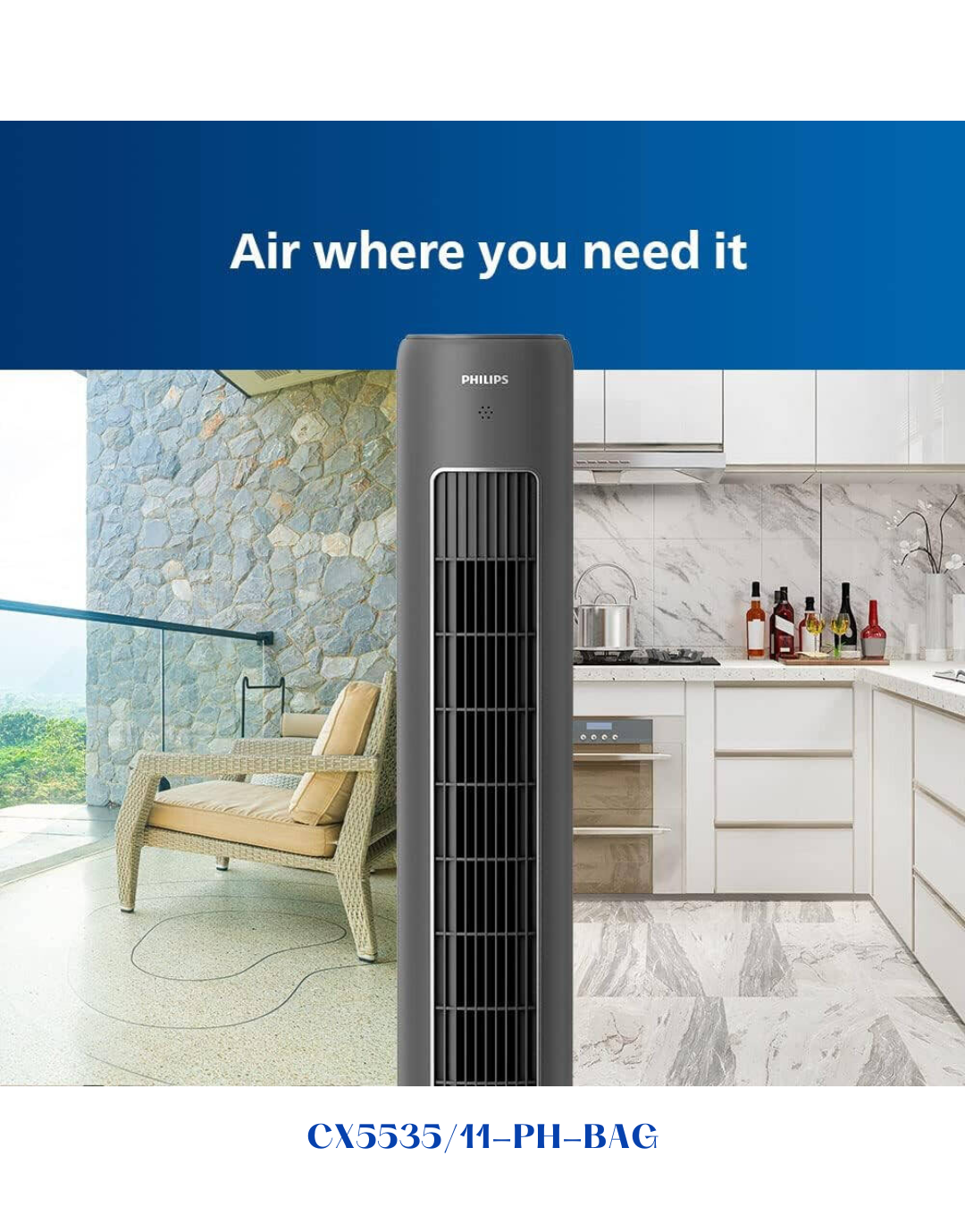 PHILIPS 5000 SERIES TOWER FAN 40W