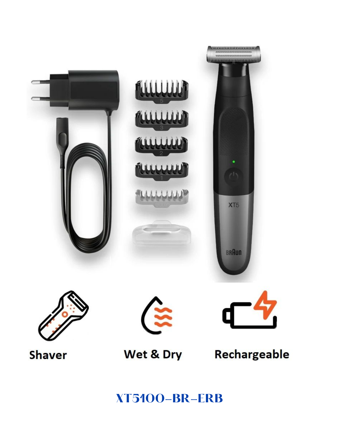 BRAUN SERIES X HYBRID FACE & BODY TRIMMER
