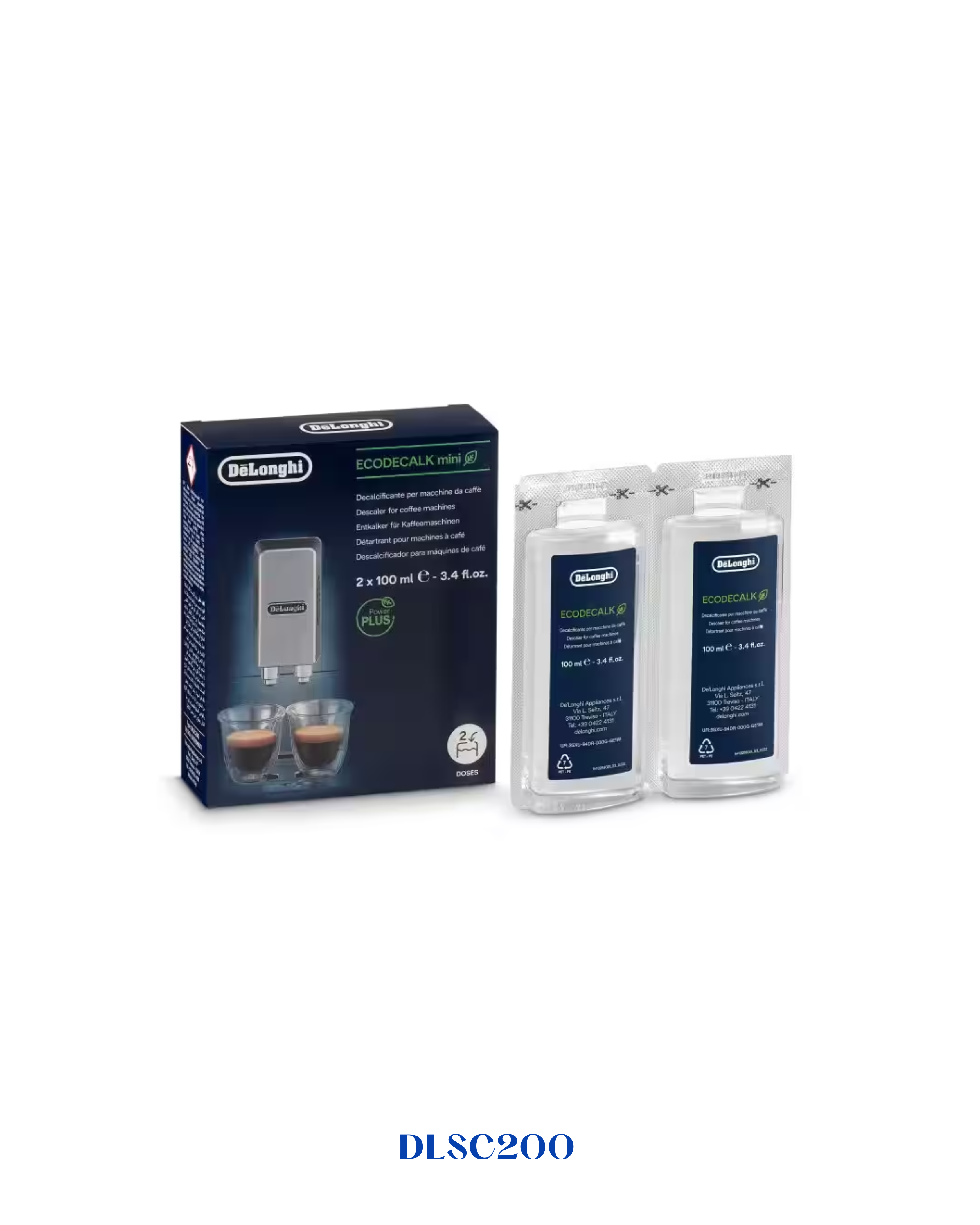 DELONGHI ECODECALK MINI DESCALER 2×100 ML