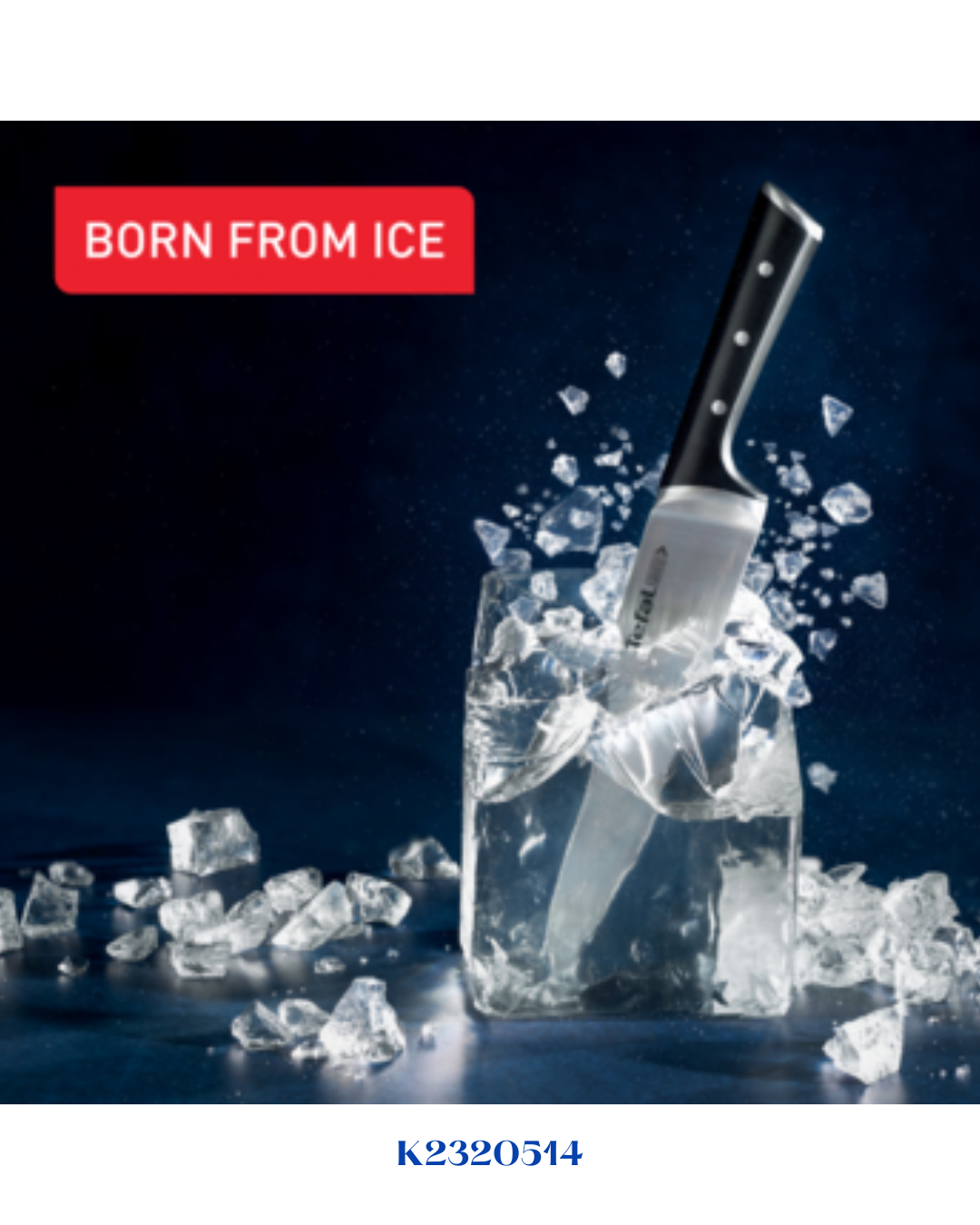 TEFAL ICE FORCE PARING KNIFE, 9 CM