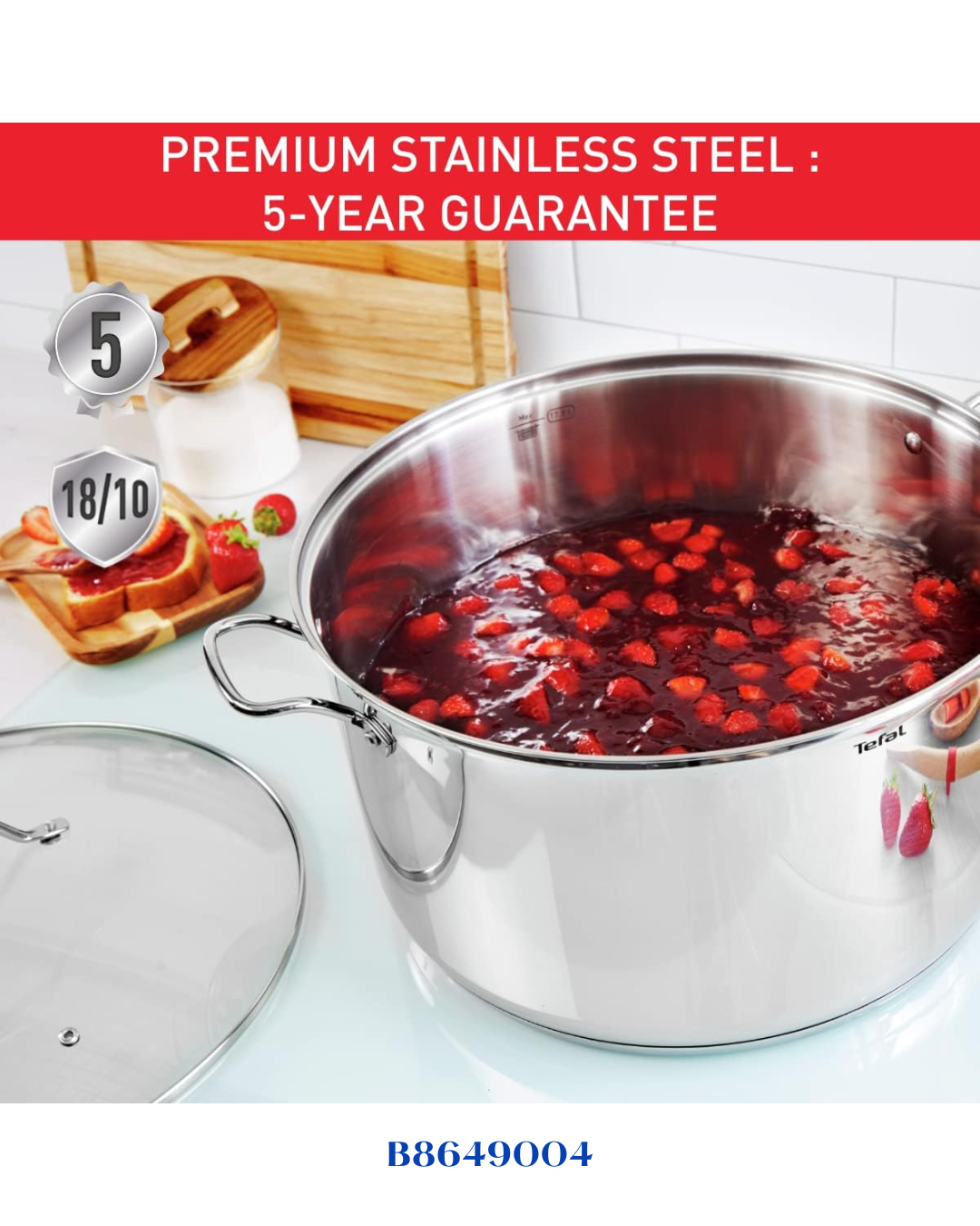 TEFAL STAINLESS STEEL INTUITION XL STOCPOT 28CM