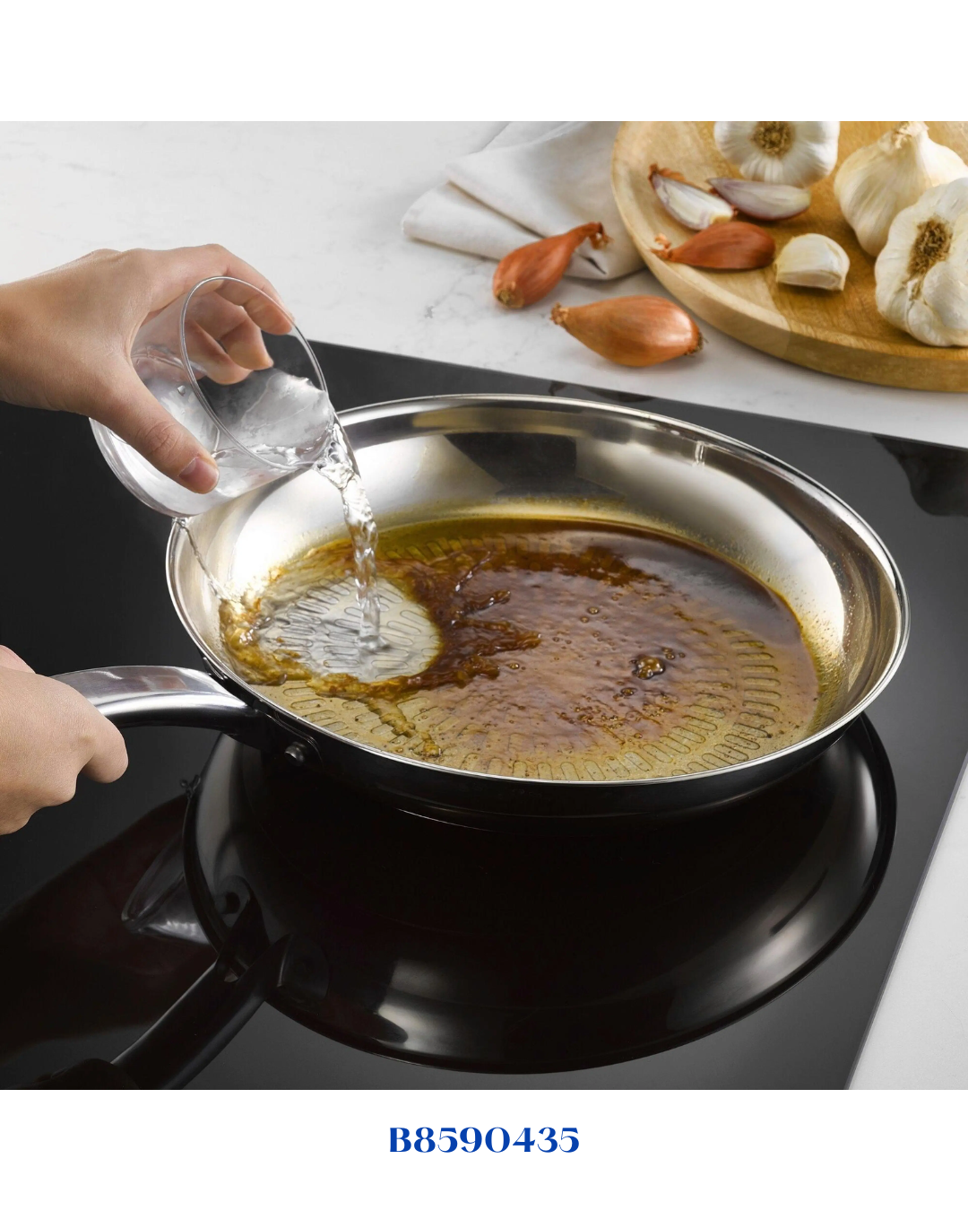 TEFAL STAINLESS STEEL INTUITION FRYPAN 24CM